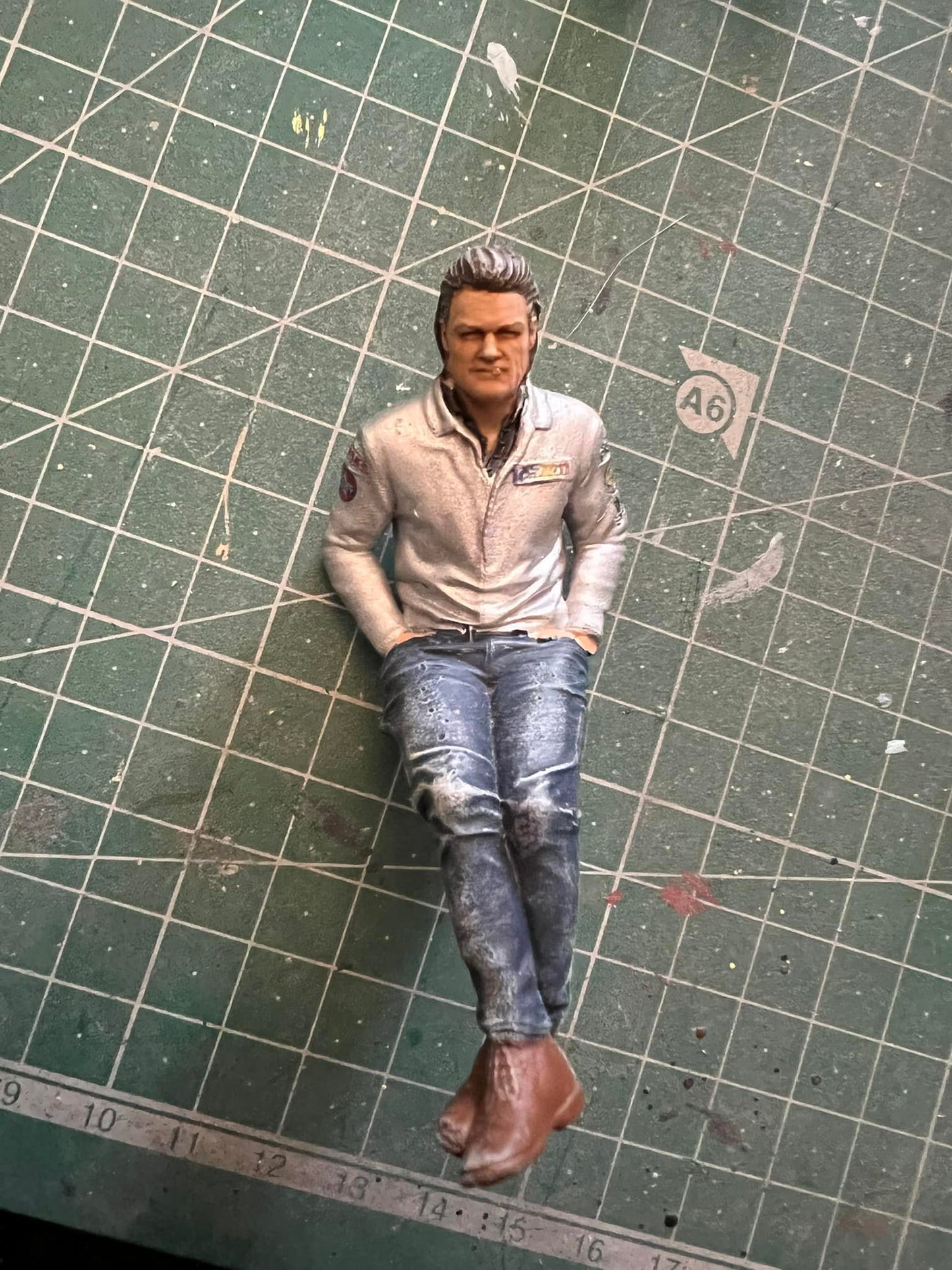 DEATH PROOF STUNTMAN MIKE Kurt Russell scale resin movie TV SHOW figure model 1.18 1.35 1.24 1.12